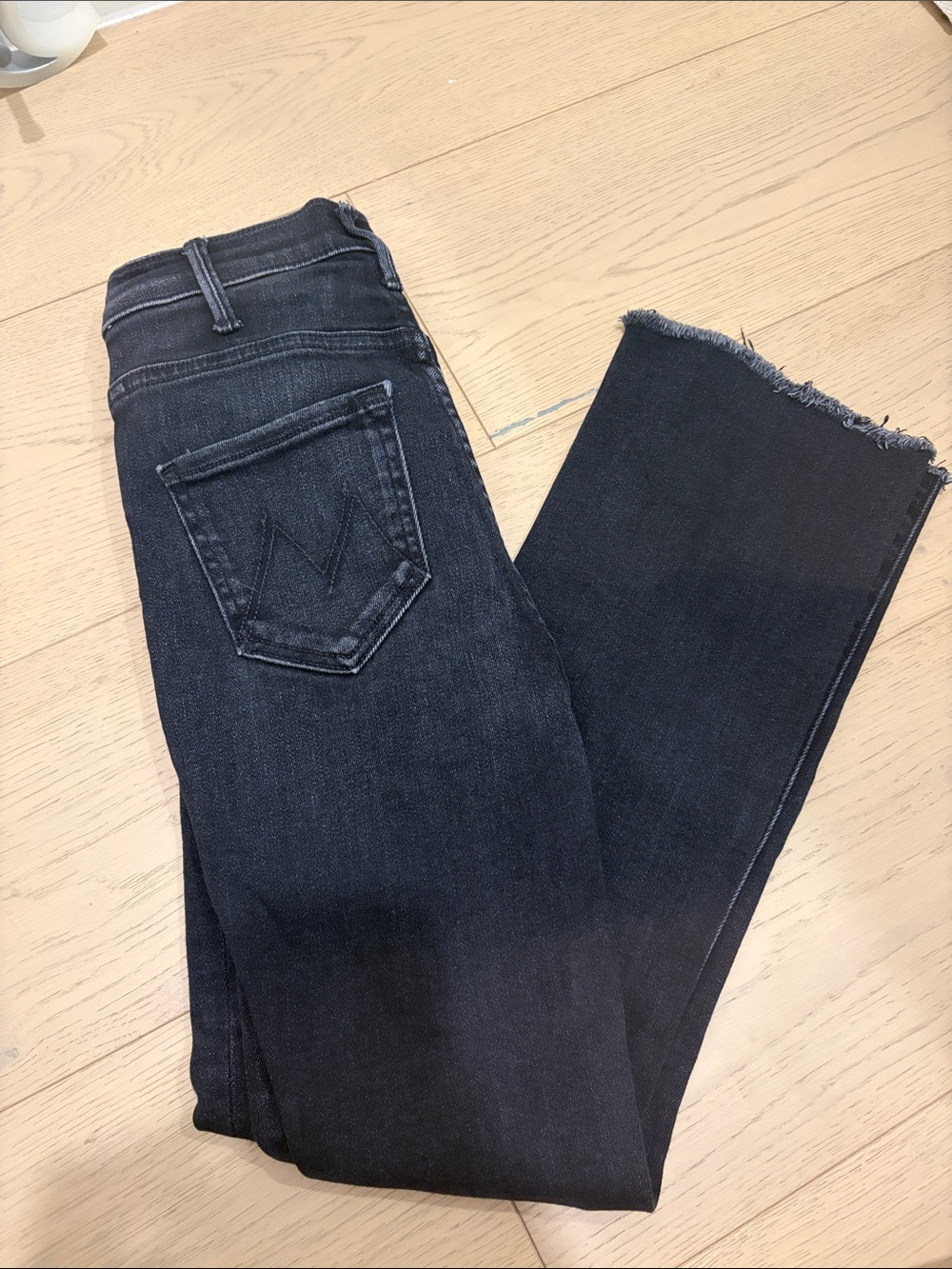 Mother Jeans “The Hustler” Ankle Fray